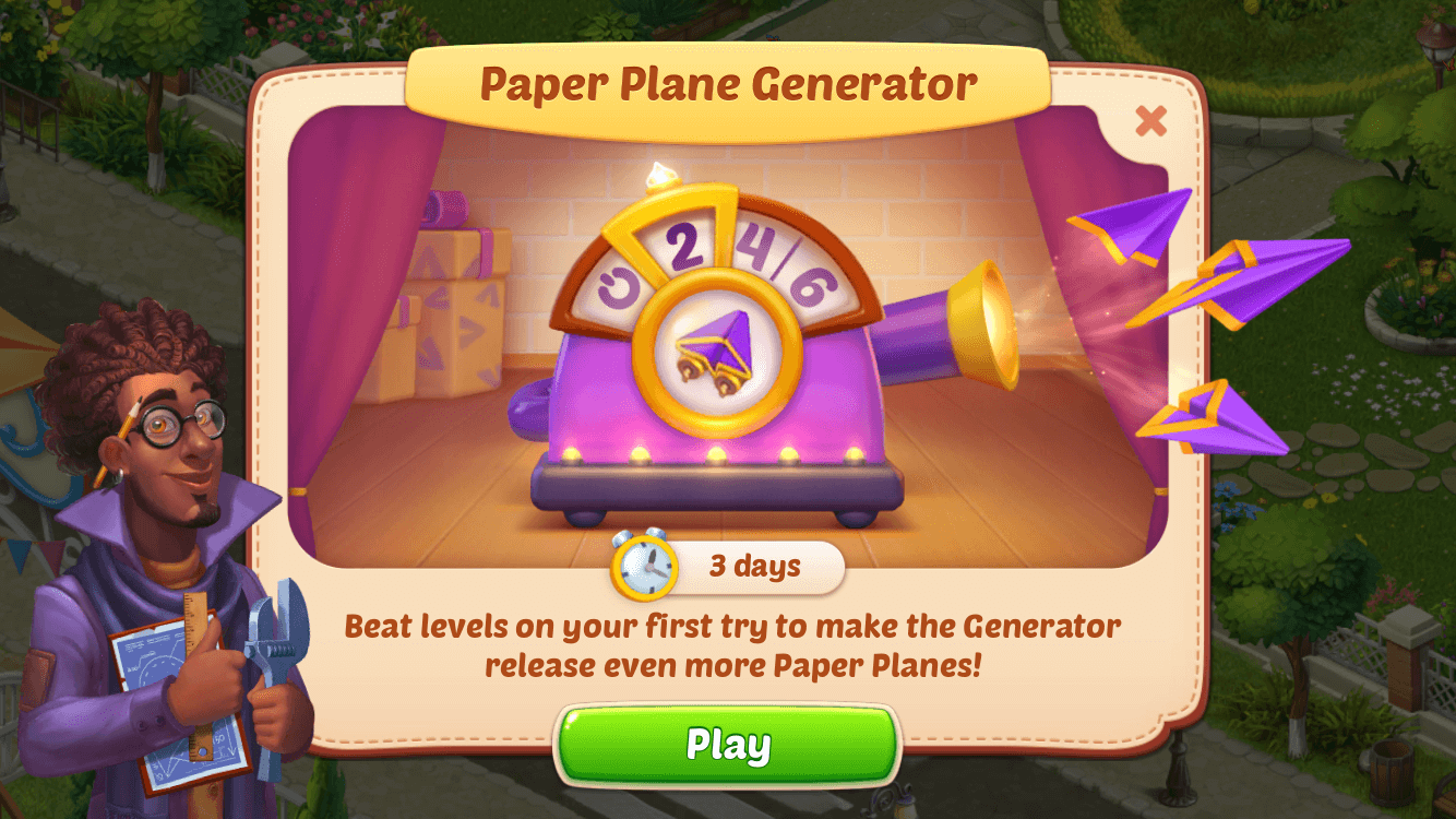 paper plane generator event