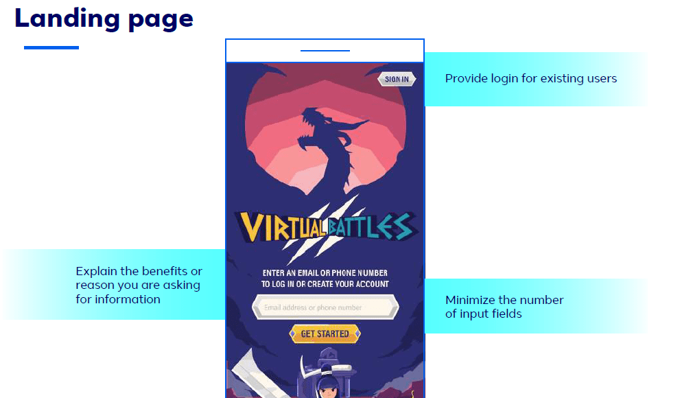 registration landing page example