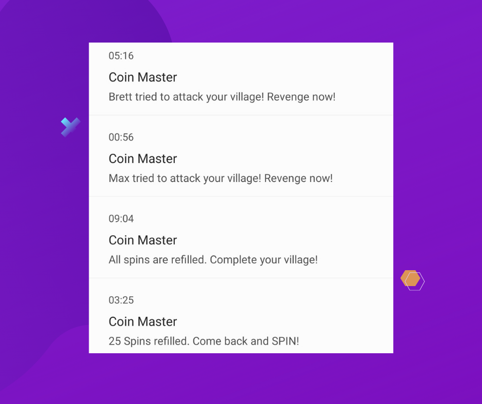 coin master push notifications