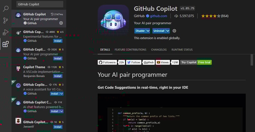 github copilot ai tools for game development