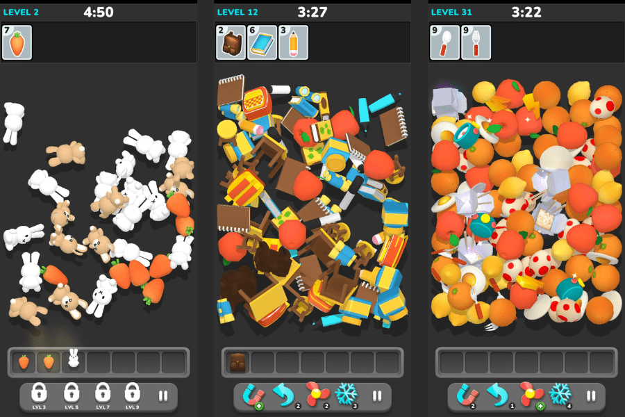 triple match 3d difficulty increase