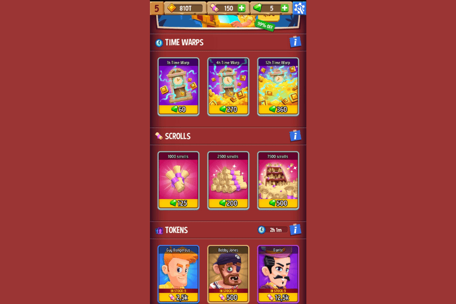 temple run idle explorers in-app purchases