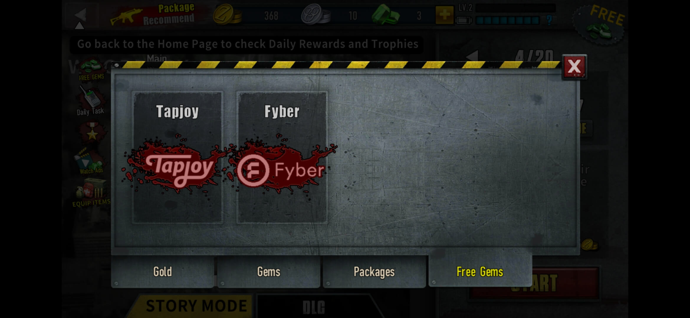 tapjoy and fyber offerwalls