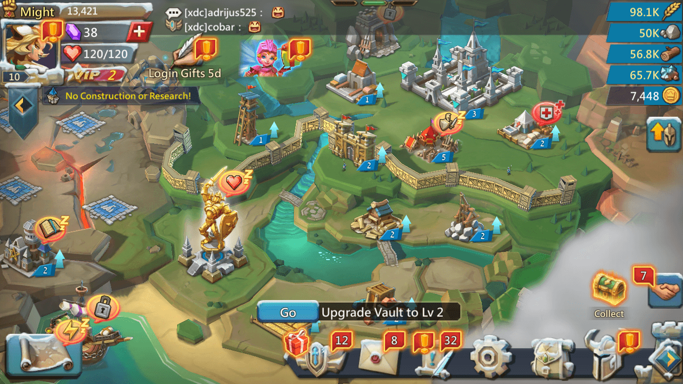 lords mobile turf ui and ux