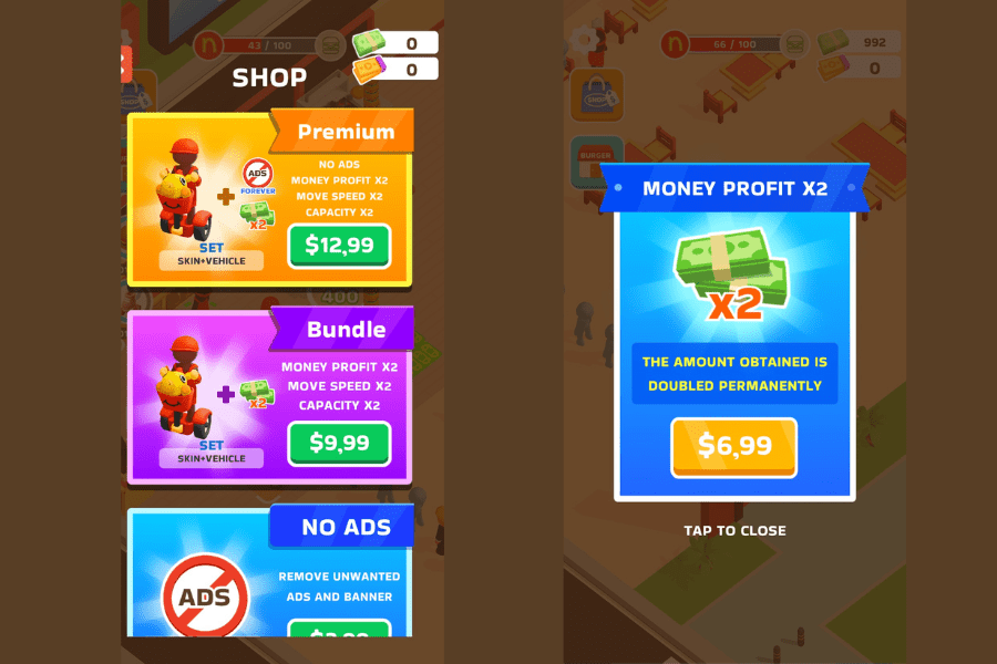 burger please monetization