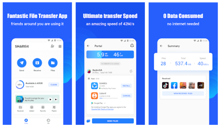 shareit app game ad networks