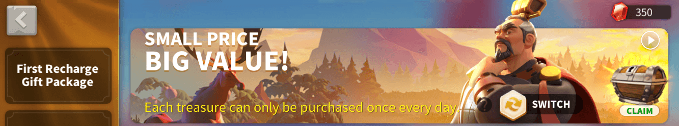 daily free chest rise of kingdoms