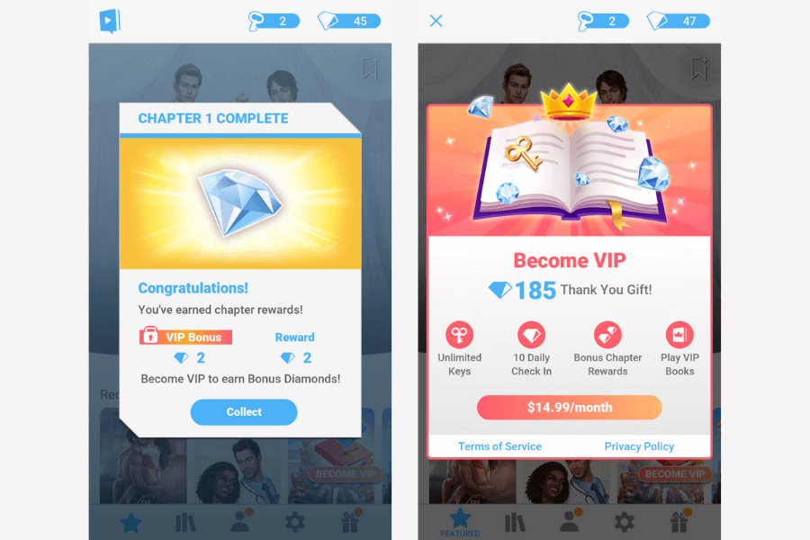 day one choices: stories you play monetization