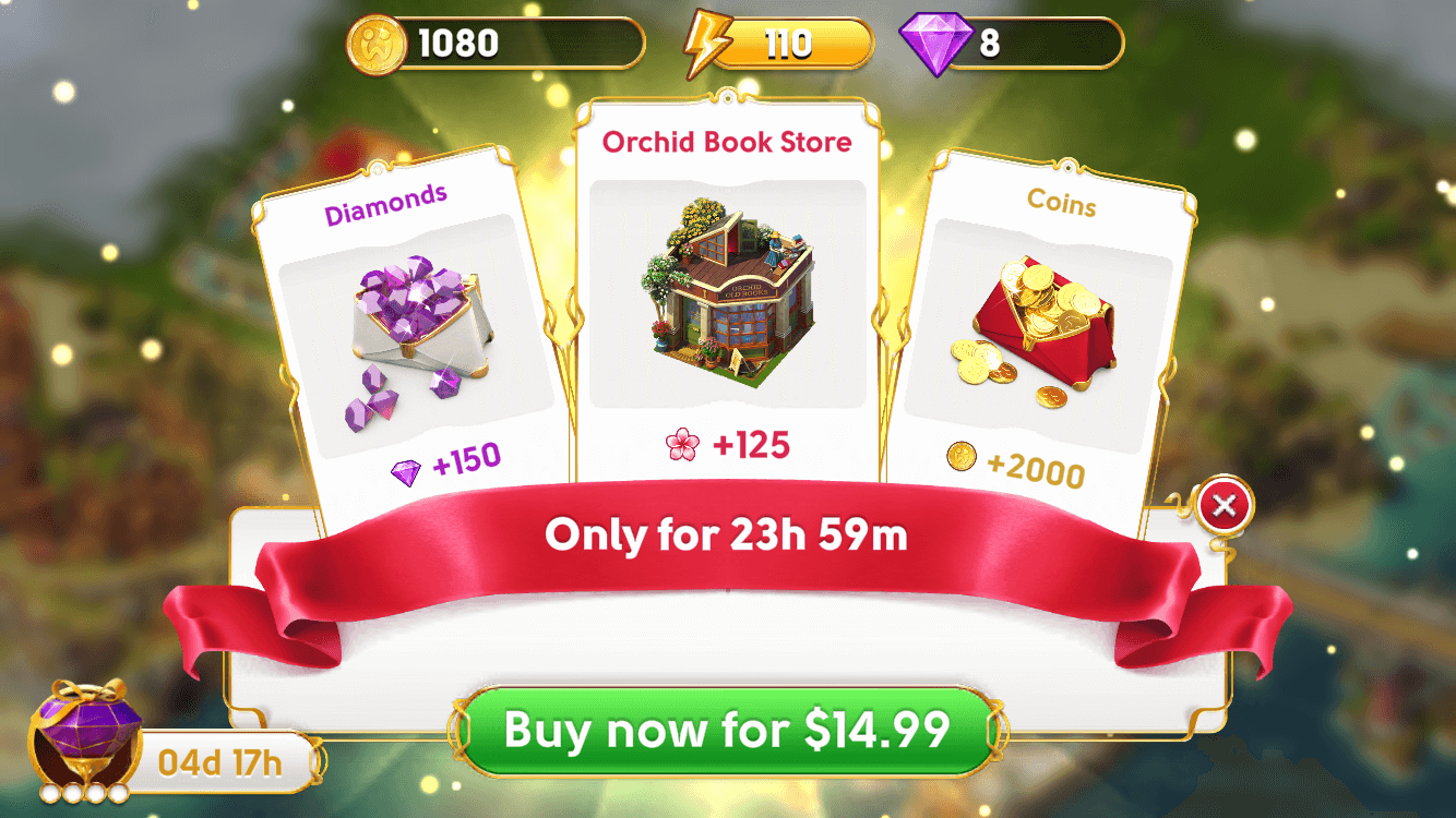 iap pop up junes journey monetization