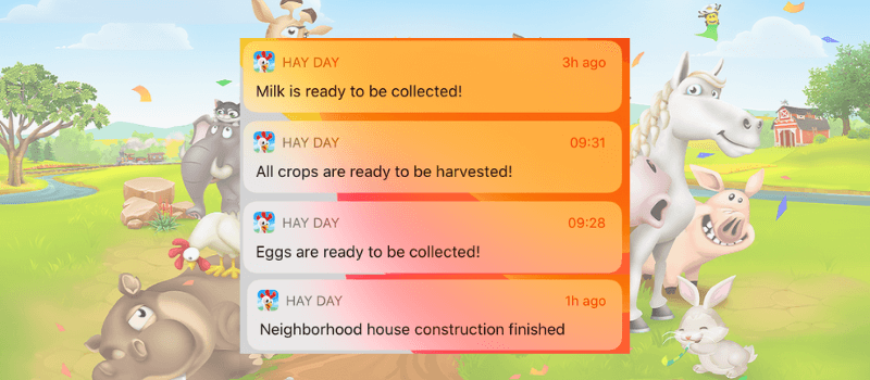 hay day push notifications