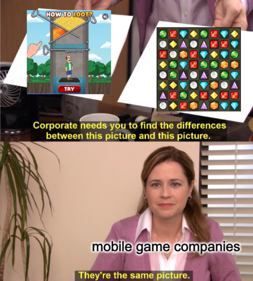 best mobile game ads memes