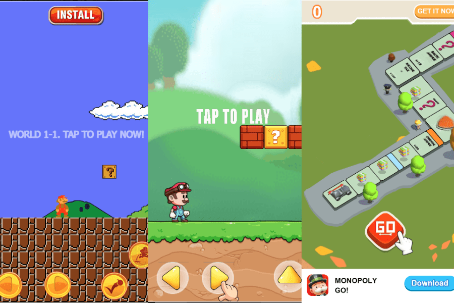 casual games playable ads