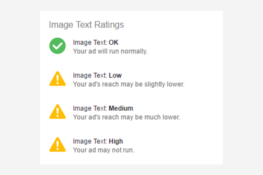facebook text ratings facebook ads manager updates