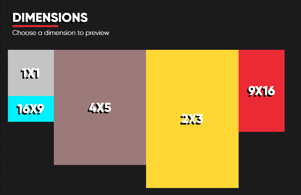 mobile game video ad dimensions