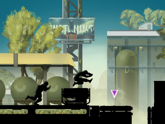 vector parkour run mobile game