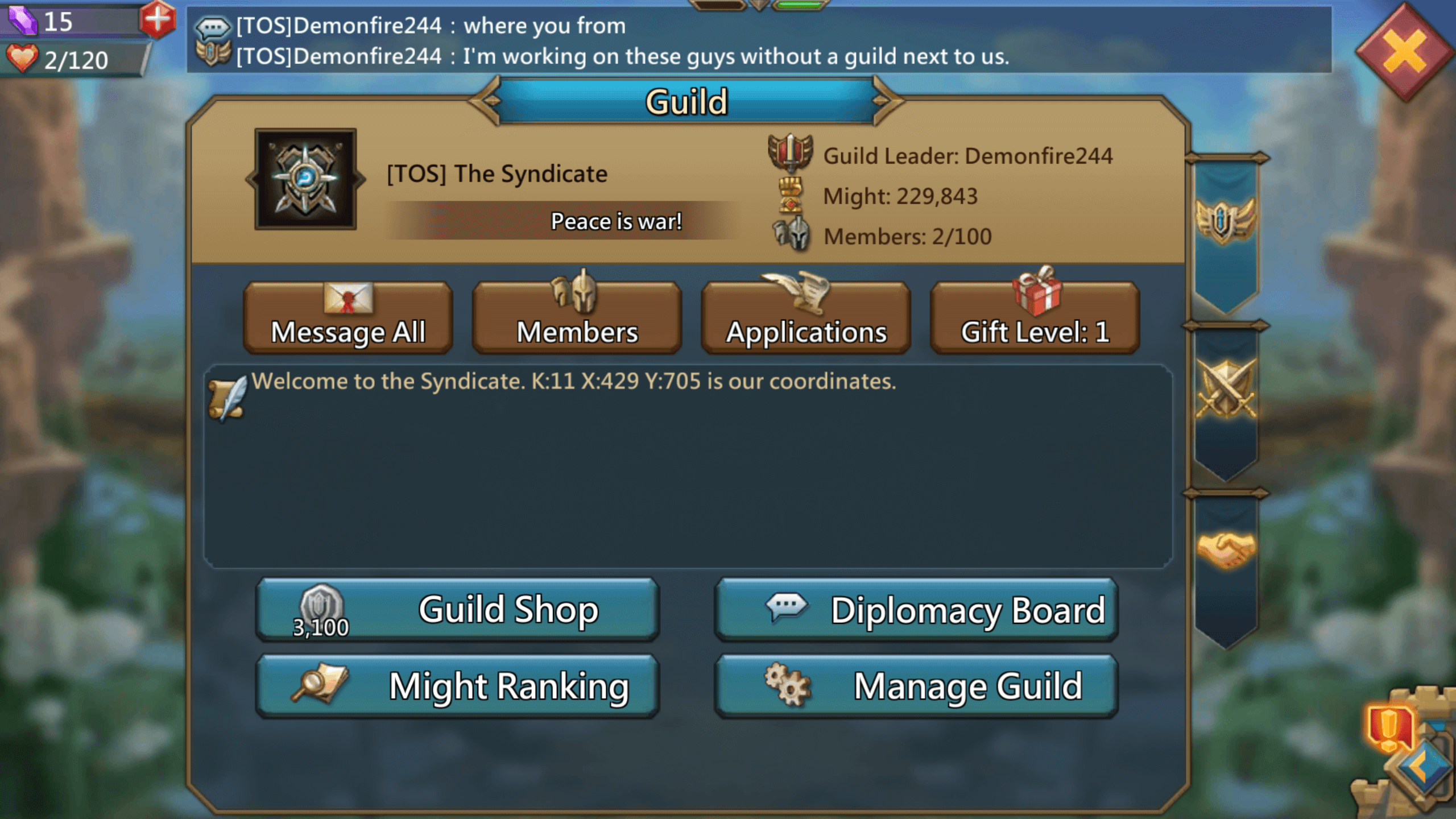 social features in mobile games guild in lords mobile