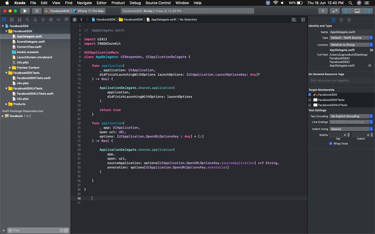 connect app delegate
