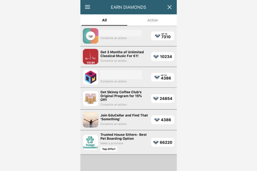 design home offerwall