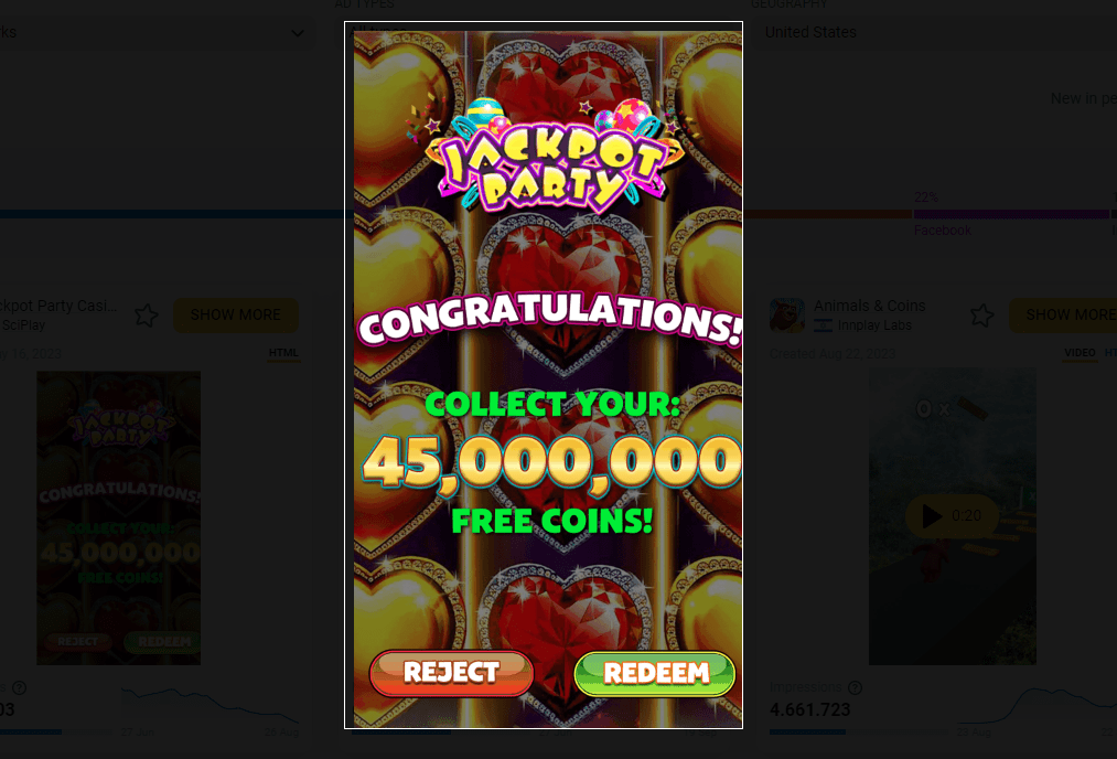 casino game ads