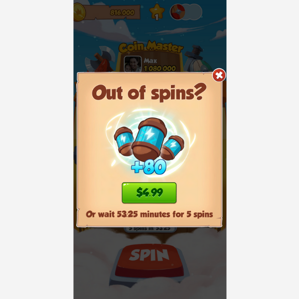 coin master monetization IAP spins