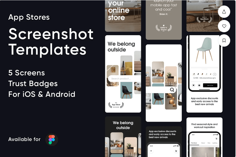 app store screenshot templates