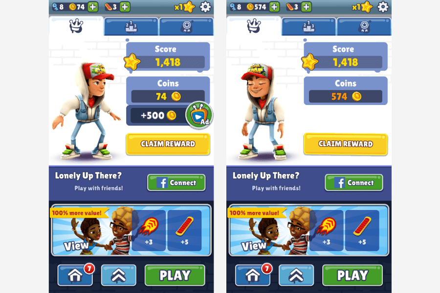 ad placement 2 subway surfers 
