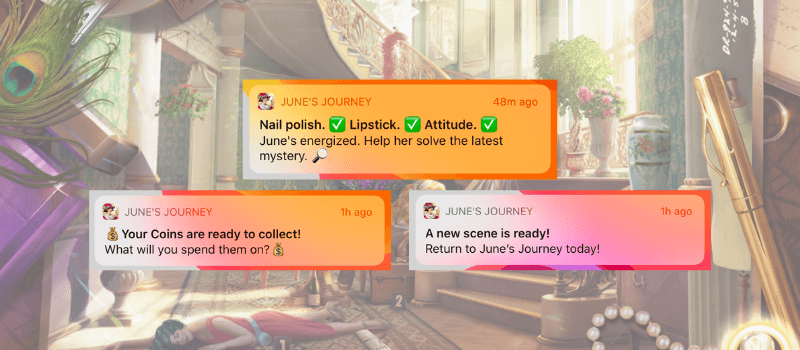 push notifications june's journey
